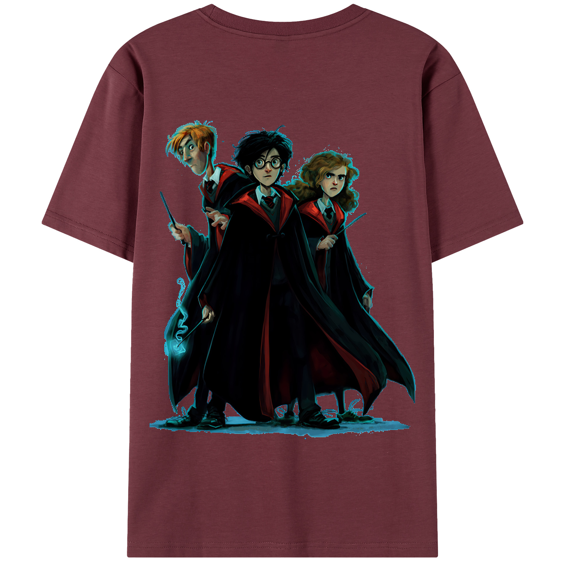 （画像用） Harry Potter ハリー・ポッターシリーズ 綿100％半袖Tシャツ（背面プリント）